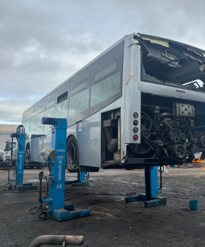 Desguace de autobuses en Madrid