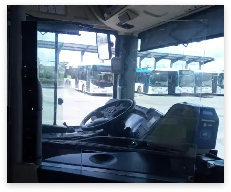 Mampara de autobús